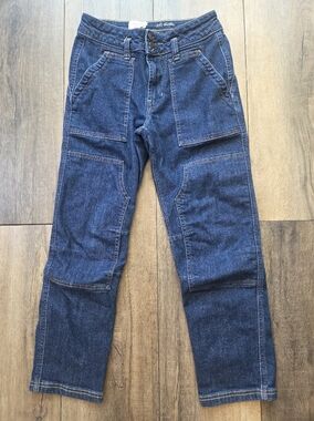 Pilcro Women's Indigo Straight-Leg Utility Jeans